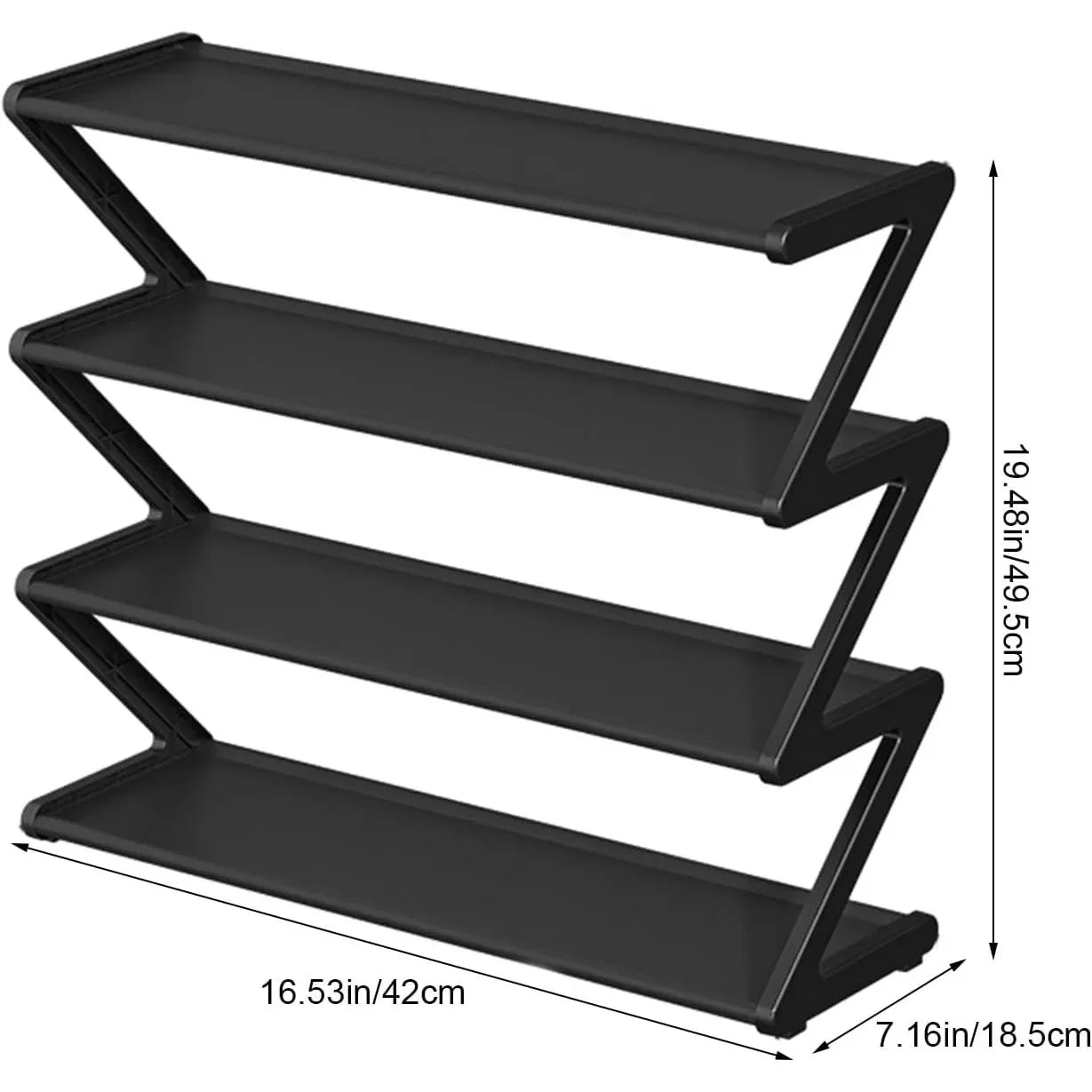 Simple 7-shaped Fabric Dust-proof Shoe Rack Shoe Cabinet Multi-functional Household Multi-layer Space-saving Shoe Storage Rack