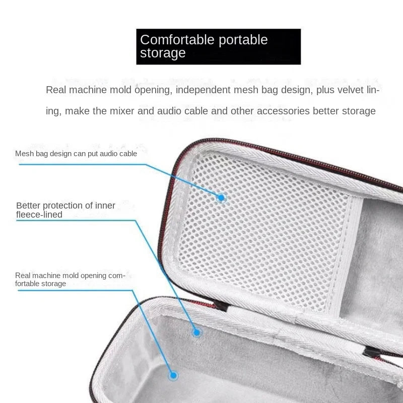 Portable Speaker Storage Bag Anti-Scratch Bag for-MARSHALL EMBERTON Speaker for CASE with Zipper Audio Protective Box Easy Open