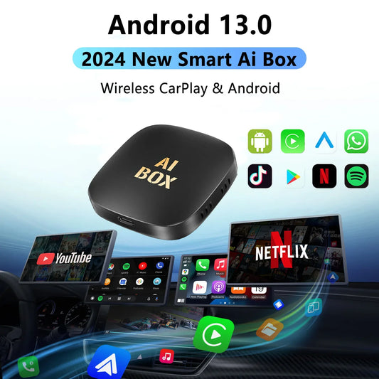 Android 13 CarPlay Smart Ai Box Android Wireless CarPlay Android Auto адаптер для Netflix Для YouTube автомобильные интеллектуальные системы