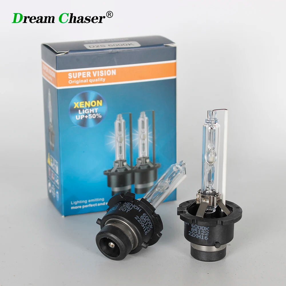 Dream Chaser 2 قطعة 12 فولت 35 واط لمبة HID مصباح زينون أمامي D1S D2S D3S D4S D1R D2R D3R D4R مصباح زينون ضوء 4300 كلفن 6000 كلفن 8000 كلفن 10000 كلفن