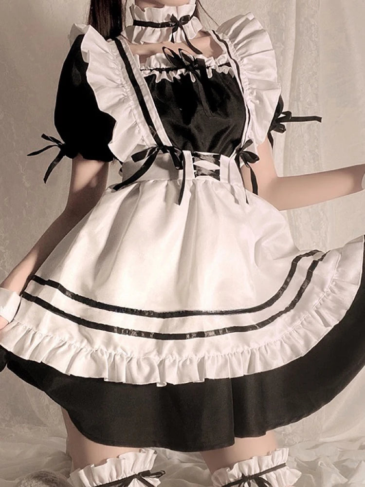 Low Chest Maid Costume Lolita Sexy Lolita Anime Cute Japanese Soft Girl Suit Genshin Impact Cosplay Blessing Of Inhabitants Use