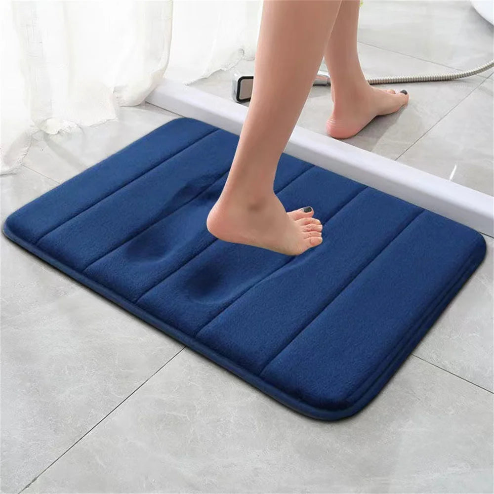 Super Absorbent Bath Mat Non Slip Rugs Bathroom Carpets Soft Memory Foam Floor Mat Bedroom Toilet Floor Shower Rug Home Decor