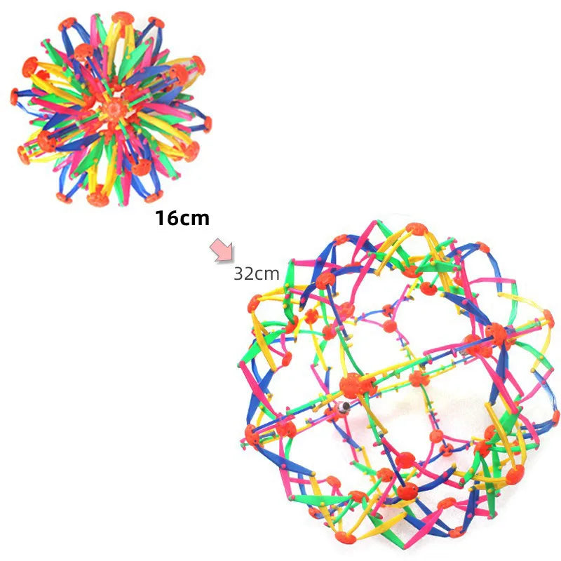 Детский волшебный телескопический мяч, уличный цветочный мяч, метательный мяч, стартовый мяч, растяжка, цветочный мяч, интерактивная игрушка для родителей и детей