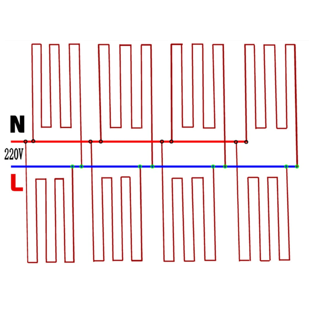 MINCO HEAT 10 to 100 Meters 12K Floor Warm Heating Cable 33ohm/m Carbon Fiber Heating Wires