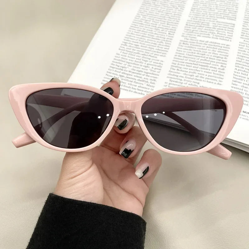 New Vintage Women Cat‘s Eye Sunglasses Lady Retro Fashion Sun Glasses Luxury Designer Ocean Lenses Summer Eyewear for Female