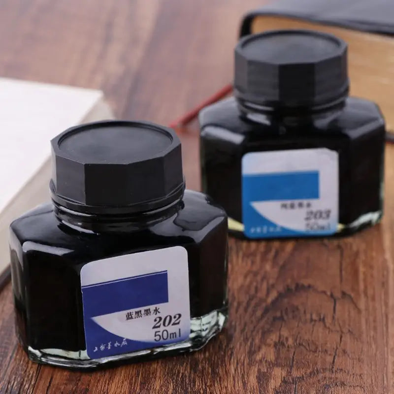 50ml Bottled Glass Smooth Writing Fountain Pen Ink Refill School Student Stationery Office Supplies 24BB