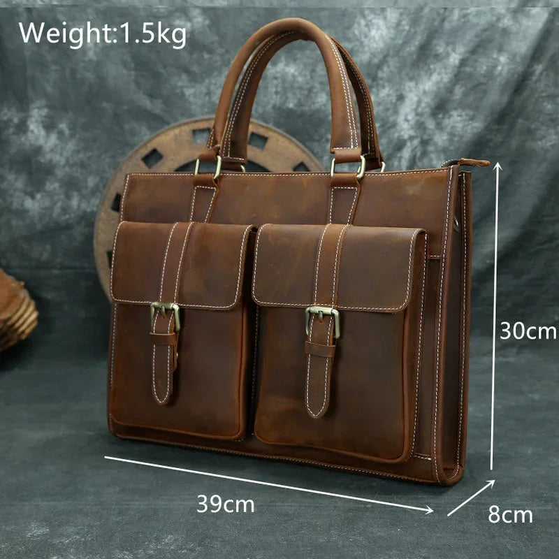 Men shoulder bag genuine leather male messenger bags big capacity breifcases 15 inch laptop business male real leather handbags