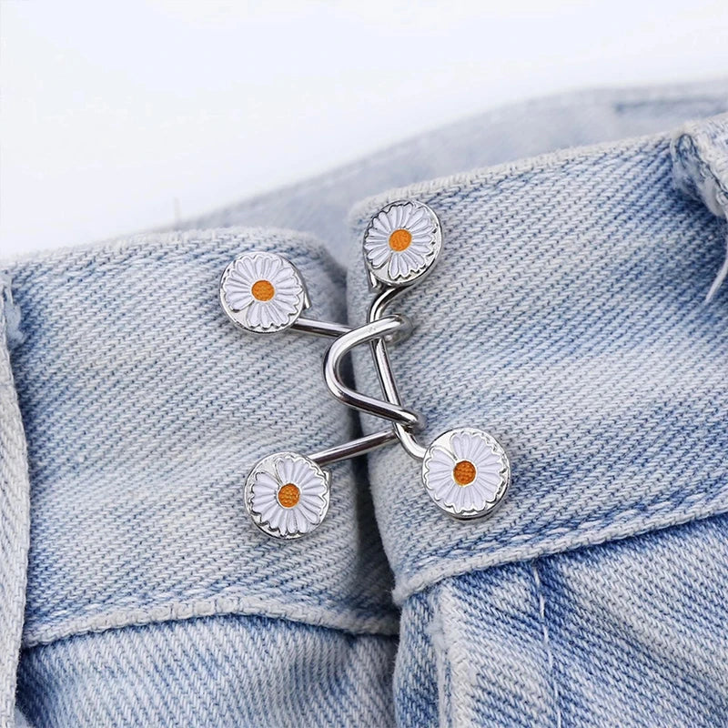 Women Skirt Pants Jeans Adjustable Waist Clip Metal Pins Clothing Accessories Sewing Women's Brooch Set Tighten Waist Brooches