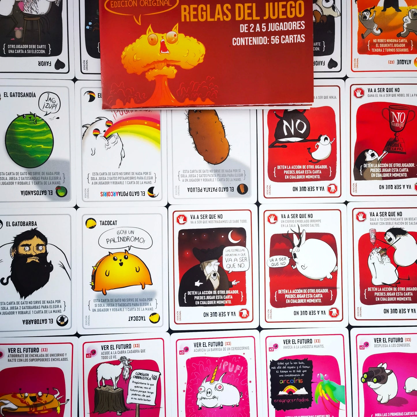 لعبة لوحة Exploding Kittens لحفلة عائلية، لعبة ورق للكبار والصغار مناسبة كهدية في العطلات