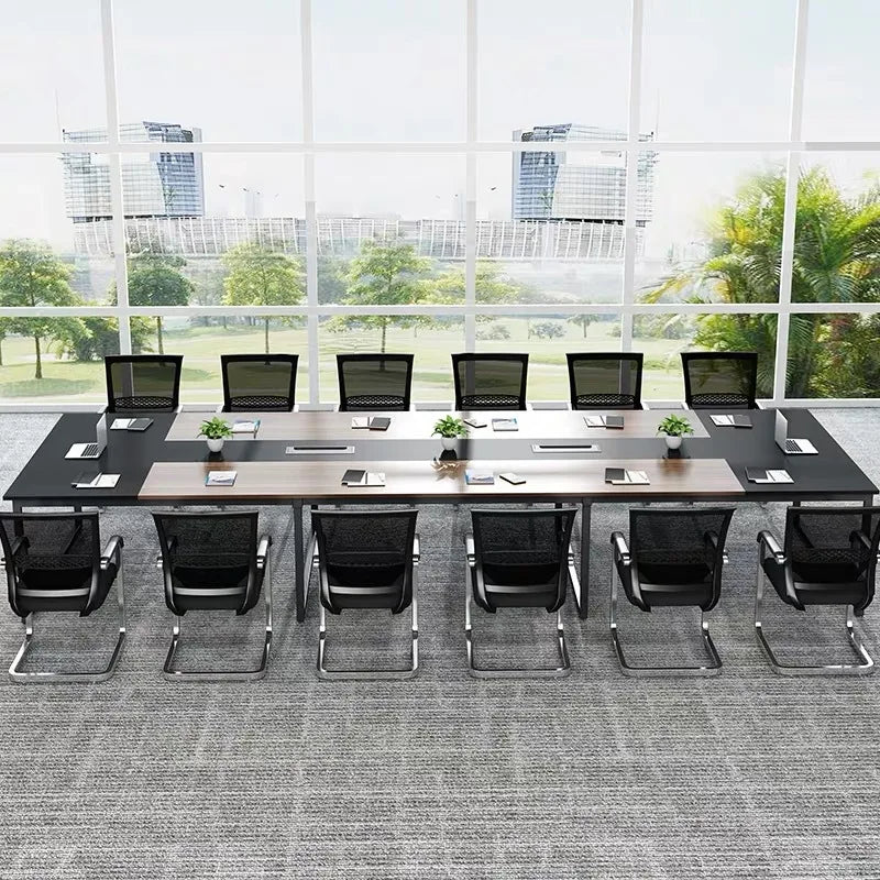 Luxury 2024 Large Office Furniture Long Table Simple Modern Conference Room Training Rectangle