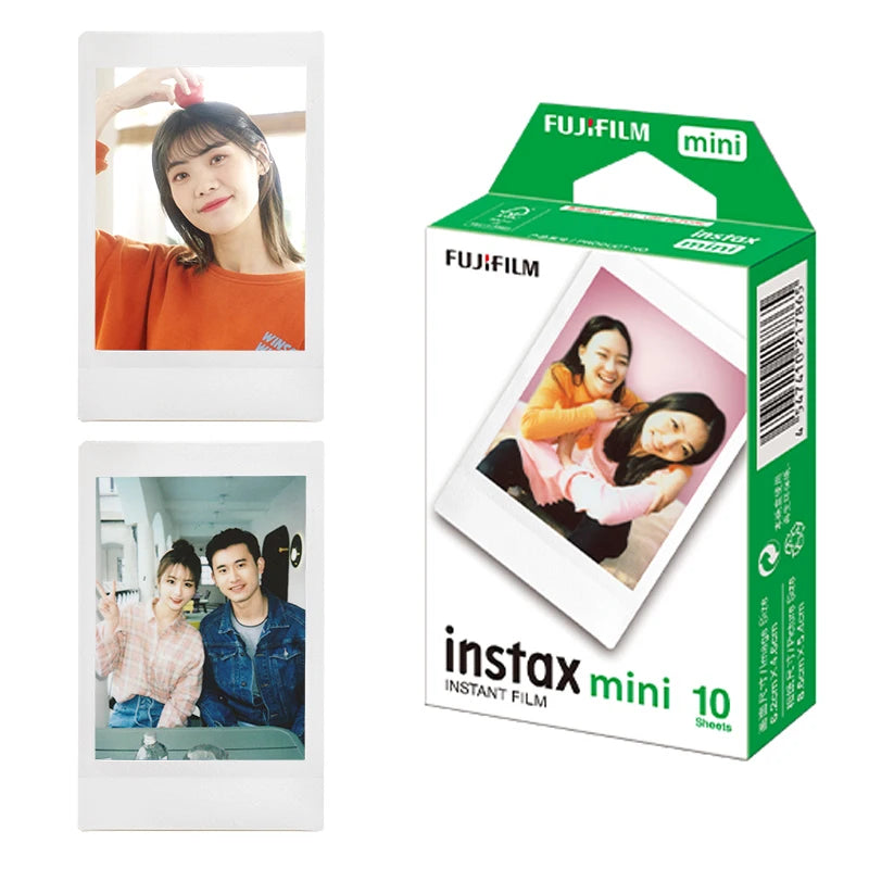 Original 10-50 Sheets Fujifilm Instax mini Film Instant Black frame Macaron Rainbow photo paper for Mini 11 9 8 7s 70 50 90 SP-2