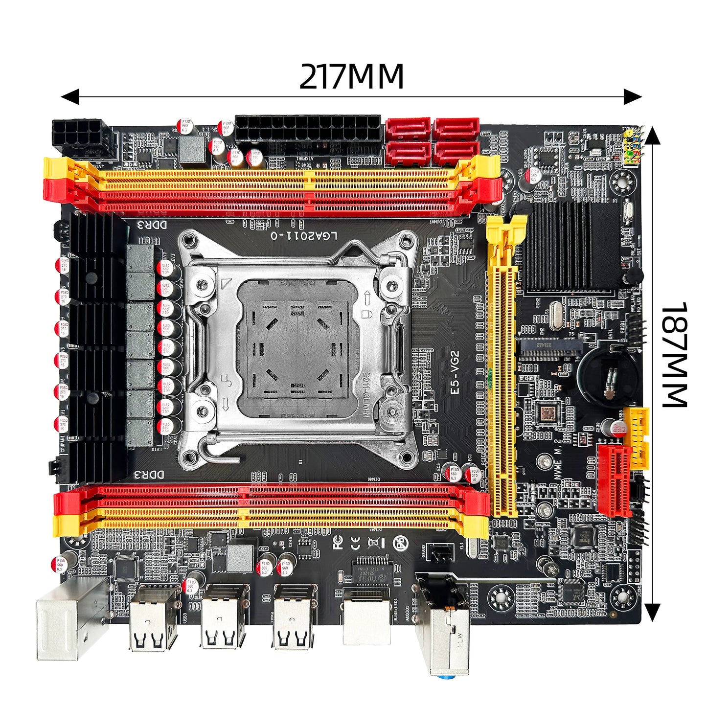 ZSUS X79 VG2 Motherboard Set Kit With Intel LGA2011 Xeon E5 2689 C2 CPU DDR3 1*16GB 1600MHZ ECC RAM Memory NVME M.2 SATA