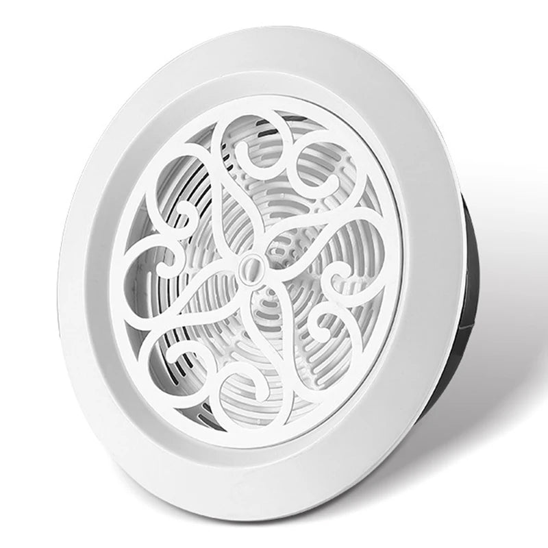 Decorative Air Vent Cover Round Ventilation Grill Outlet with Built-in Screen Mesh Adjustable Outlet for Wall Ceiling