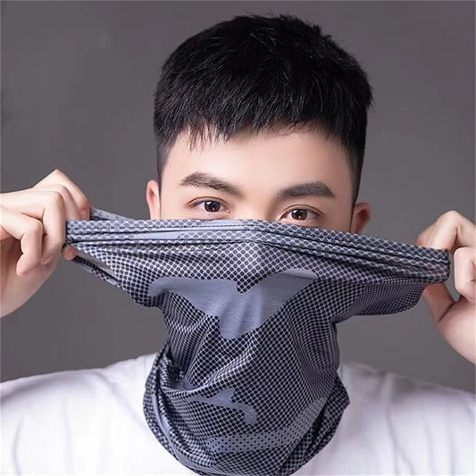 Шарф с защитой от ультрафиолета Ice Silk Face Cover Mask Neck Tube Быстросохнущая бандана Outdoor Fishing Cycling Magic Motorcycle Breathable Bandana