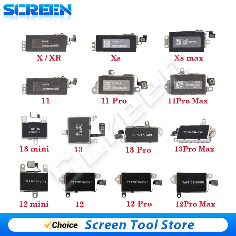 Tested Well Vibrator Vibration Flex Cable For iPhone 7 8 Plus X XR XS 11 12 13 Pro Max Mini Motor Replacement Mobile Phone Parts