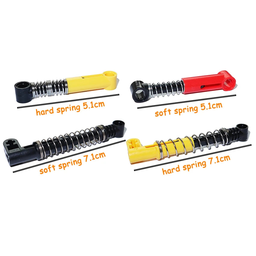 Building Blocks Technical Part MOC Suspension Spring Hard/Soft Spring Steering Shock Absorber 2637 32005 32293 76537 57515 76138