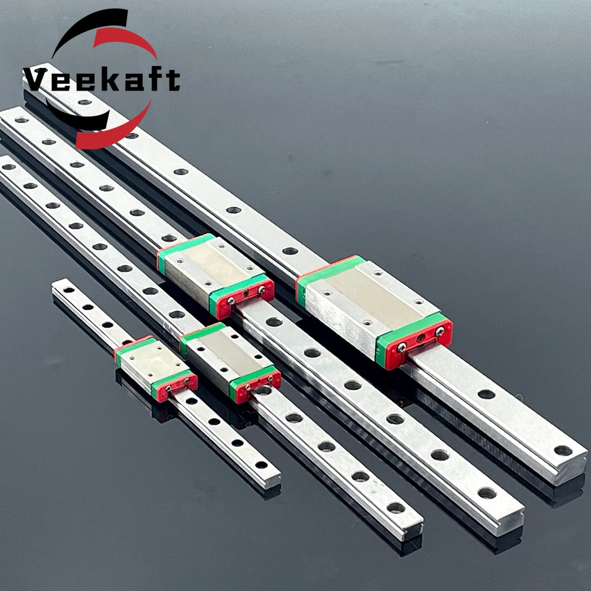 MGN7 MGN9 MGN12 MGN15  200 400 500 800mm miniature linear rail slide 1pc MGN linear guide 1PC MGN Block for CNC FA 3d printer.