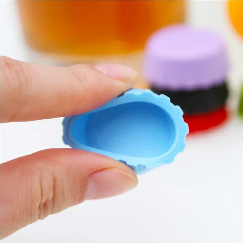 Candy Colors Silicone Beer Bottle Caps, Bar, Home Brewing, Wine Making, Barware, Kitchen, Dining, Garden, 6Pcs, 12Pcs