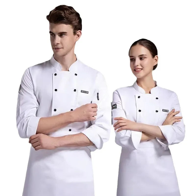 Restaurant Cafeteri Back Kitchen Breathable Mesh Chef Work Uniform for Men and Women Short Sleeved Summer Hotel