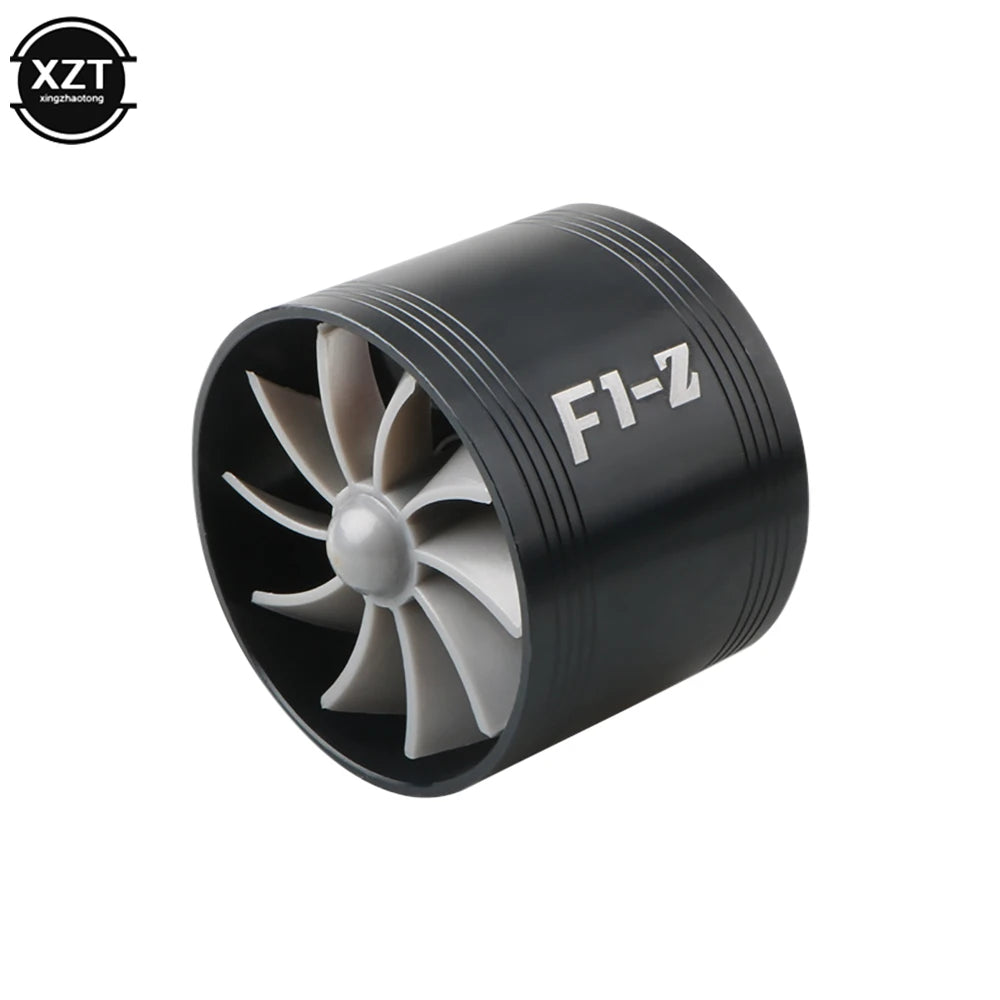 Auto Car Air Intake Turbine Refit Turbo Gas Fuel Oil Saver Fan Turbo Supercharger Turbine Fit for Air Intake Hose Dia 65-74mm