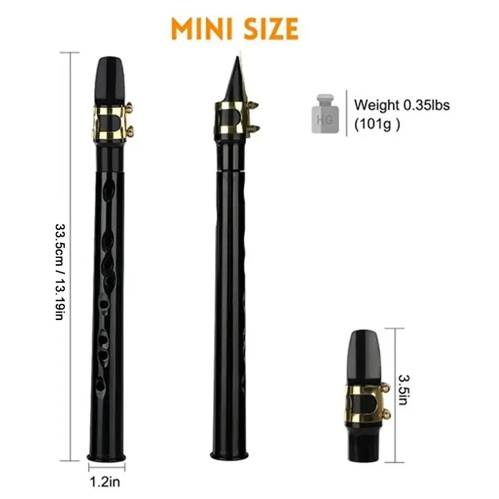 Mini Pocket Saxophone C Key Sax Woodwind Instrument With Carrying Bag Portable Little Saxophone Sax Woodwind Musical Instrument