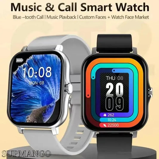 Smart Watch Android Phone 1.44'' Inch Color Screen Bluetooth Call Blood Oxygen/Pressure Monitoring Smart Watch Women Men