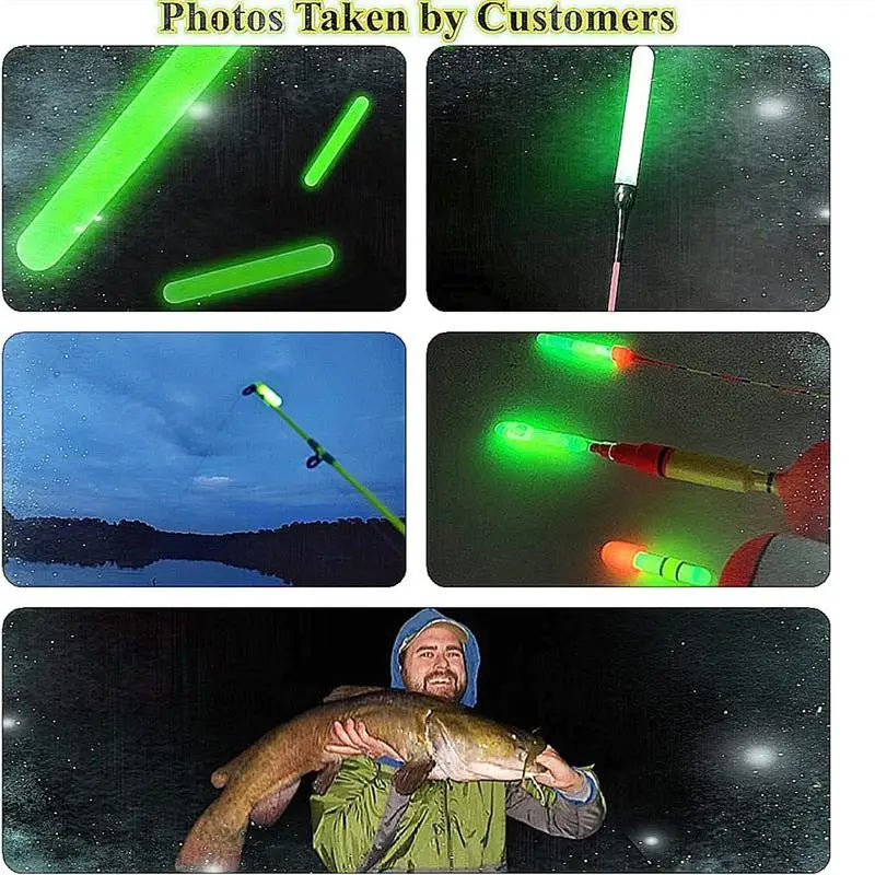 New 2.2-4.5mm Night Fishing Float Rod Lights Dark Glow Stick Useful Fishing Fluorescent Light Glow sticks Accessories 100/50PCS