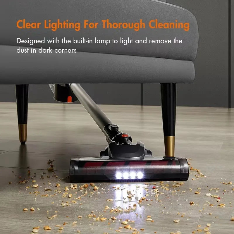 V15 Handheld Vacuum Cleaner 30kPa 330W Powerful Vertical Clean LED Electric Vacuum Cleaner Handheld Sweeper Mopping Machine