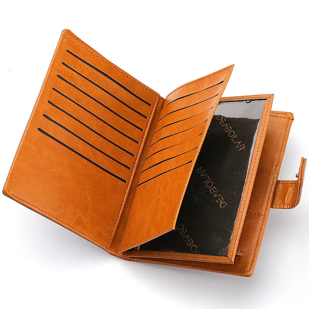 Stylish Travel Passport Bag Multi-Card Card Holder Portable Multi-Function Men's Wallet