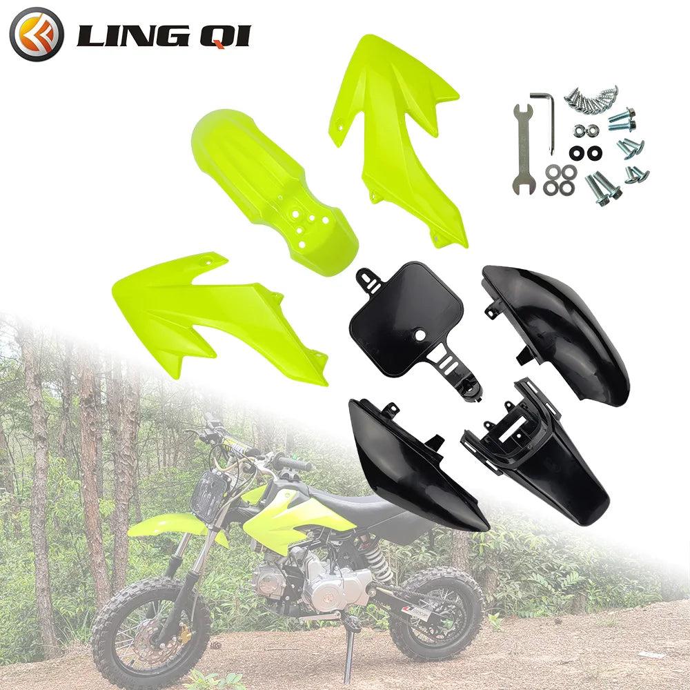 طقم هيكل بلاستيكي من LINQ QI مناسب لـ CRF50 XR50، لدراجة CRF 50 Pit Dirt Motor Trail 50cc 70cc 90cc 110cc 125cc 140