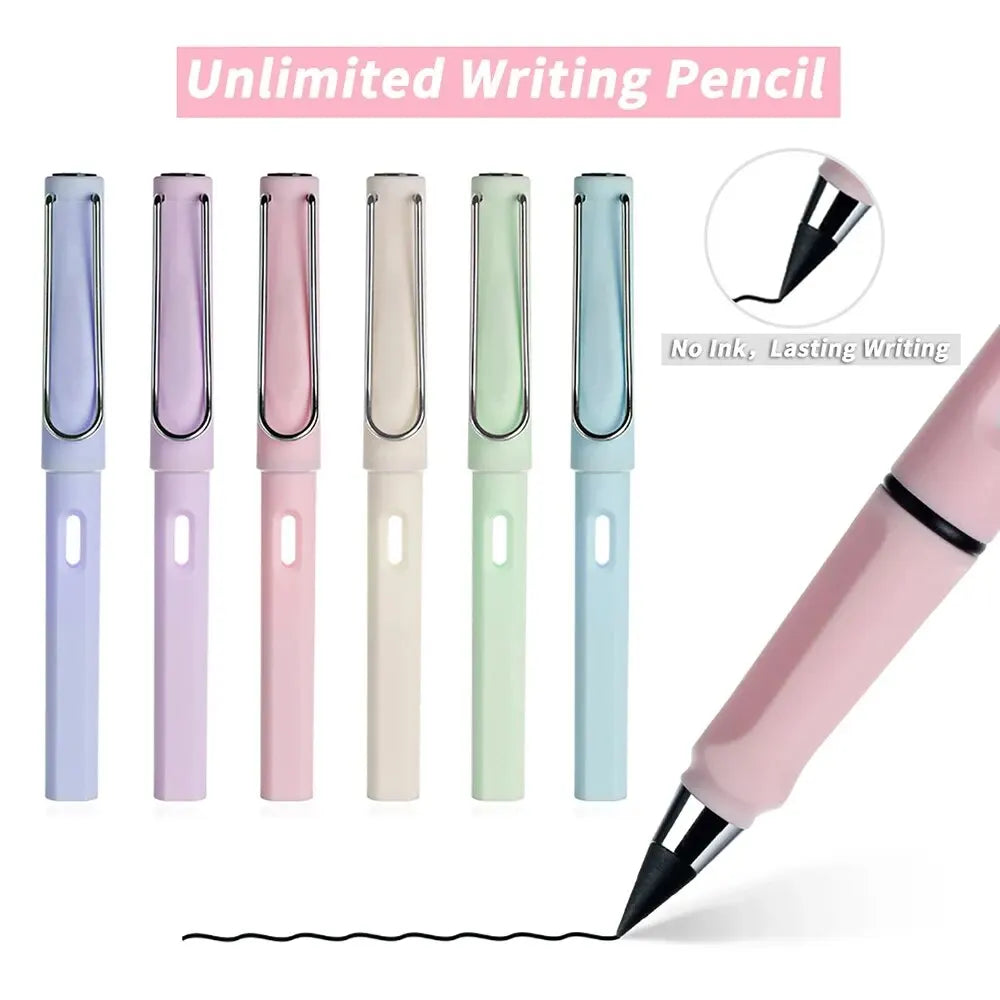 1Pc Eternal Pencil Unlimited Writing No Ink Pen Pencils For Writing Art Sketch Stationery Kawaii Pen School Supplies