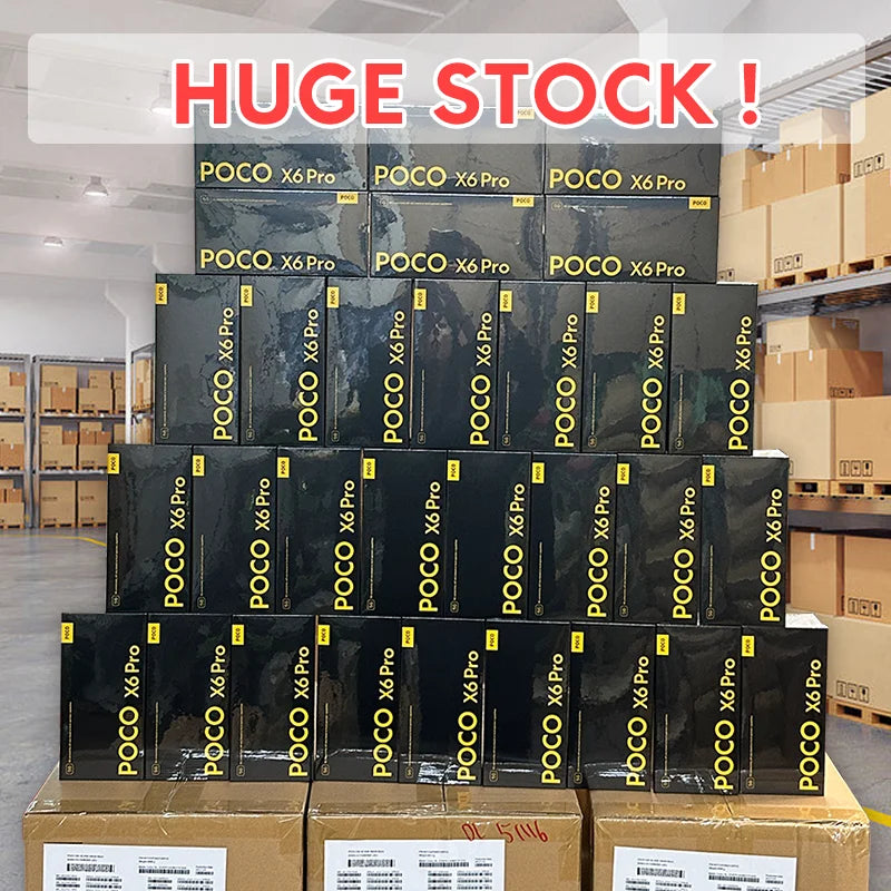 【World Premiere】POCO X6 Pro 5G Global Version Smartphone Dimensity 8300-Ultra 6.67" 1.5K Flow AMOLED DotDisplay 64MP 67W NFC