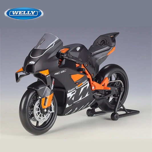 Welly 1:12 KTM RC 8C Alloy Road Racing Motorcycle Model Diecast Metal Street Sports Cross-country Motorcycle Model Children Gift