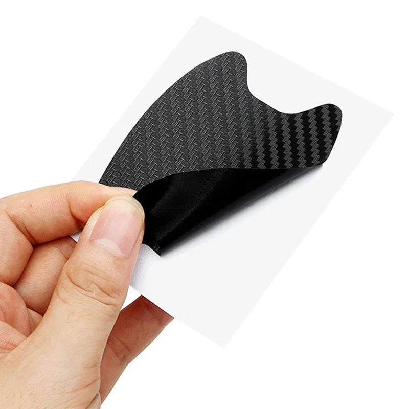 Car Stickers Anti Scratch Car Door Handle Carbon Fiber Protector  Automobiles Handle Protection Film Styling Exterior Accessorie