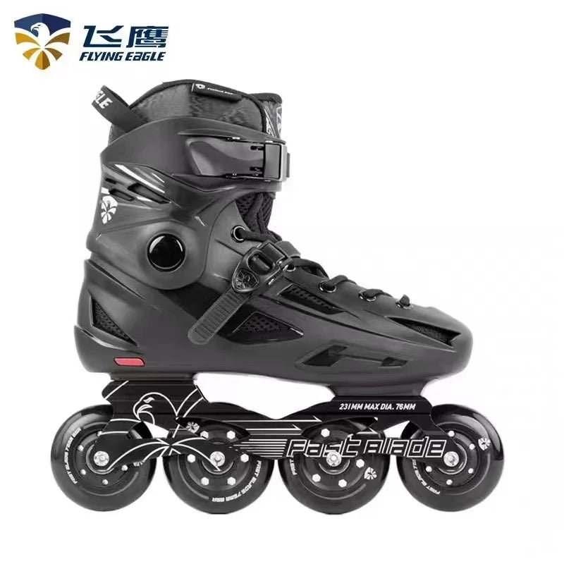 Professional Roller Skates Adult Shoes Patines 4 Wheels Slalom Speed Free Inline Skating Racing Sneakers Beginners