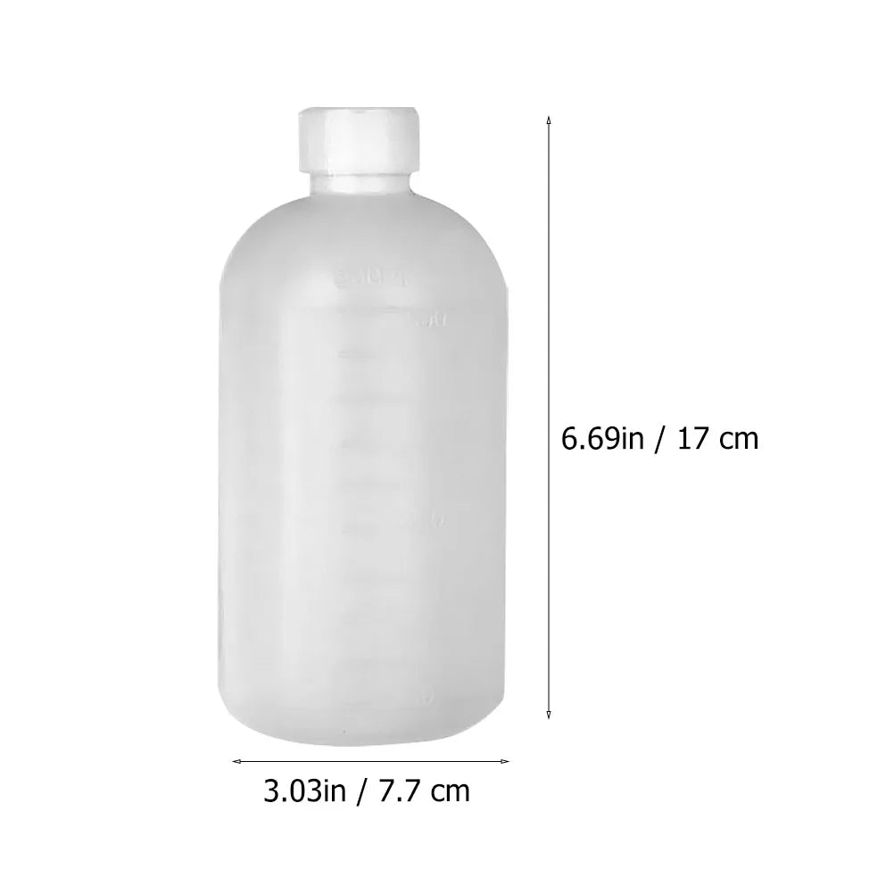 2pcs Chemical Reagent Bottles Clear Plastic Laboratory Sample Bottles Empty Liquid Bottles Refillable Jar 500ML 17x7.7x7.7cm