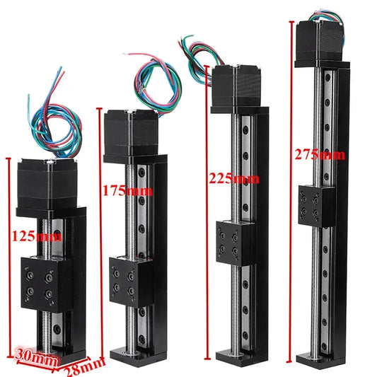 T-type CNC Sliding Table Rail Linear Stage Transport Guide Platform Stepper Motor Drive Kit Mini Slide Table XYZ Axis Table