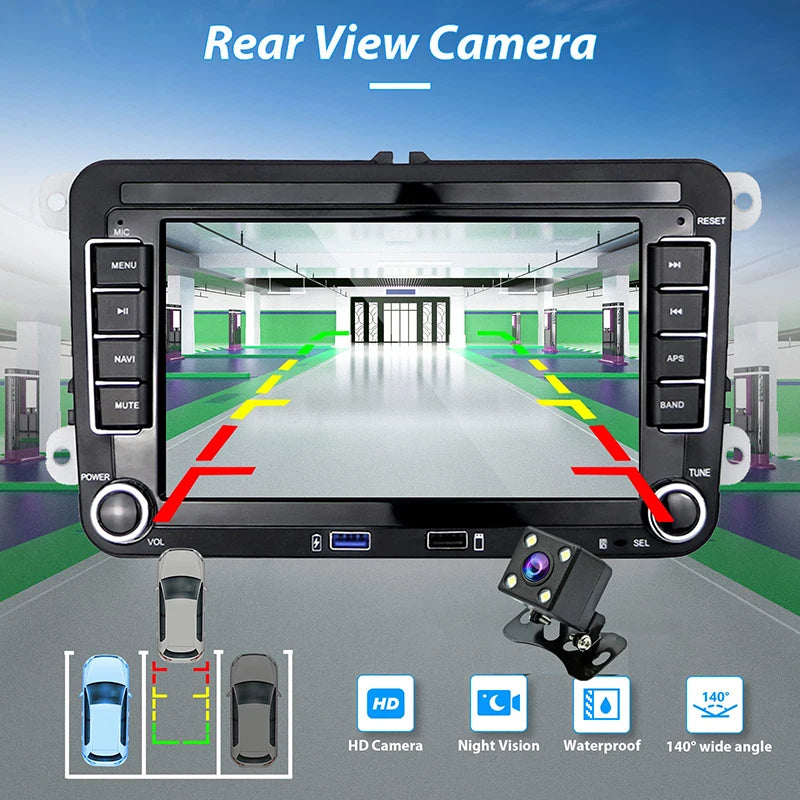 Android13 2 Din Car Radio для VW Volkswagen Golf 5 6 Passat B6 Jetta MK5 MK6 Autoradio Multimedia Player Car Intelligent Systems