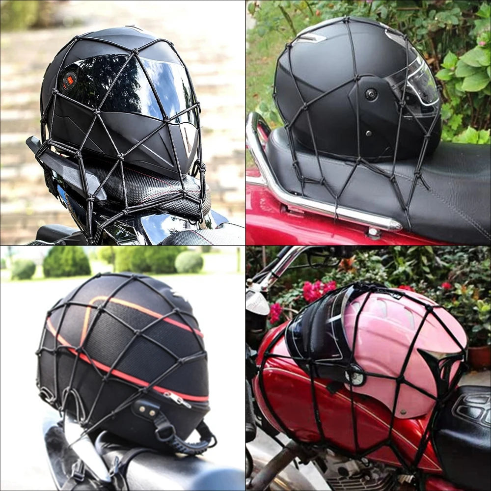 Motorcycle Helmet Storage Duffel Bag Item Net Universal Stretchable Helmet Items Protection Mesh Storage Accessories Net Bag