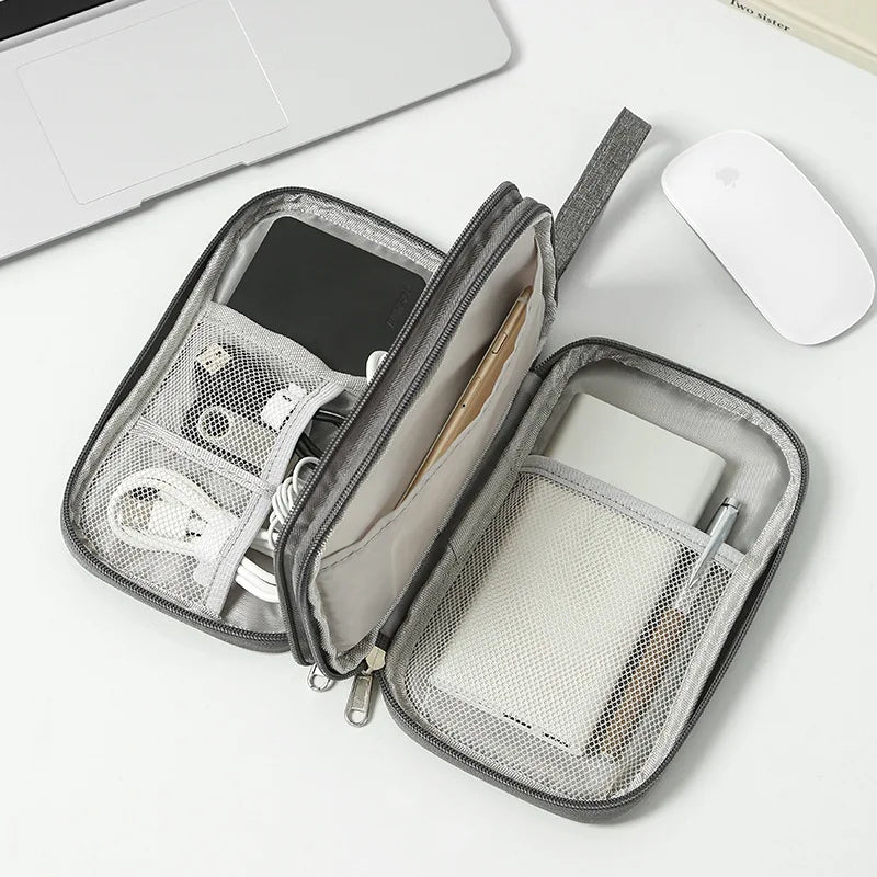 Portable Waterproof  Travel Cable Organizer Pouch Electronic Accessories Carry Case Storage Bag Passport Holder