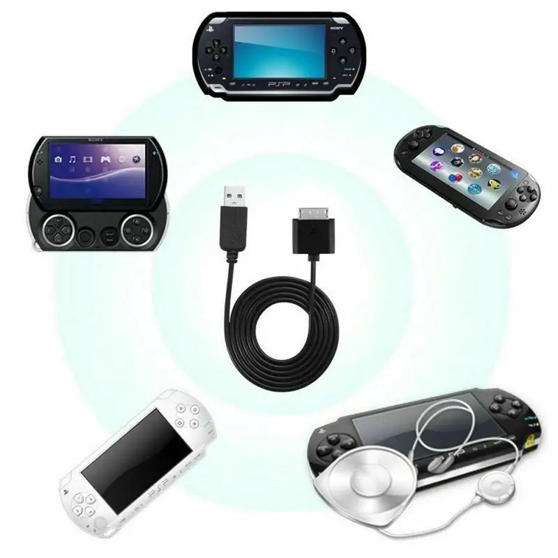 كابل شحن USB بطول 1 متر لجهاز Sony Playstation PS Vita psv1000 Psvita PS Vita PSV1000 سلك محول الطاقة