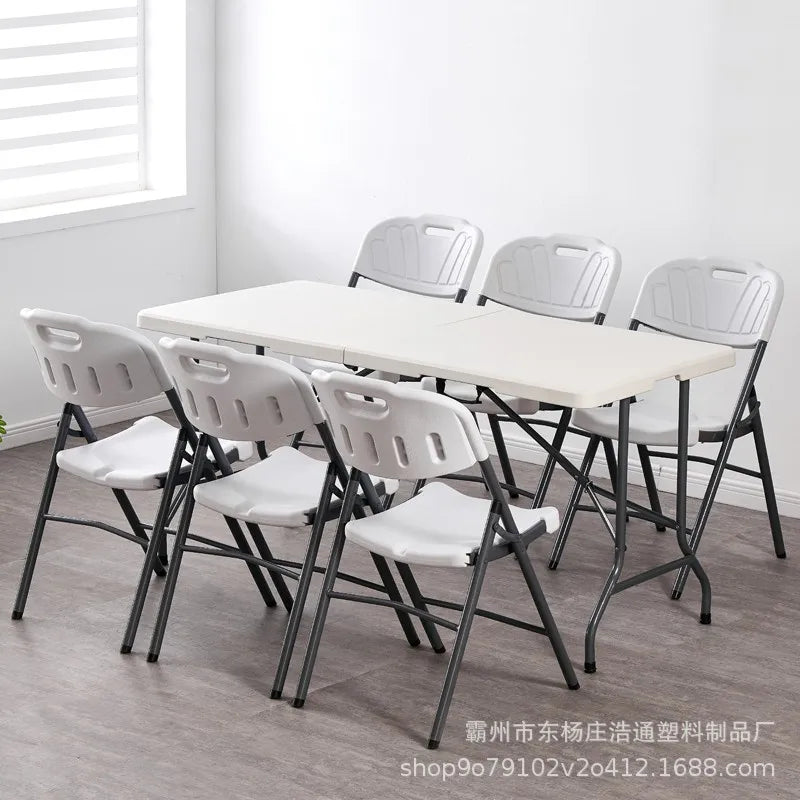 Outdoor Camping Folding Table Portable Office Stall Long Table Outdoor Folding Conference Table Foldable Camping Table