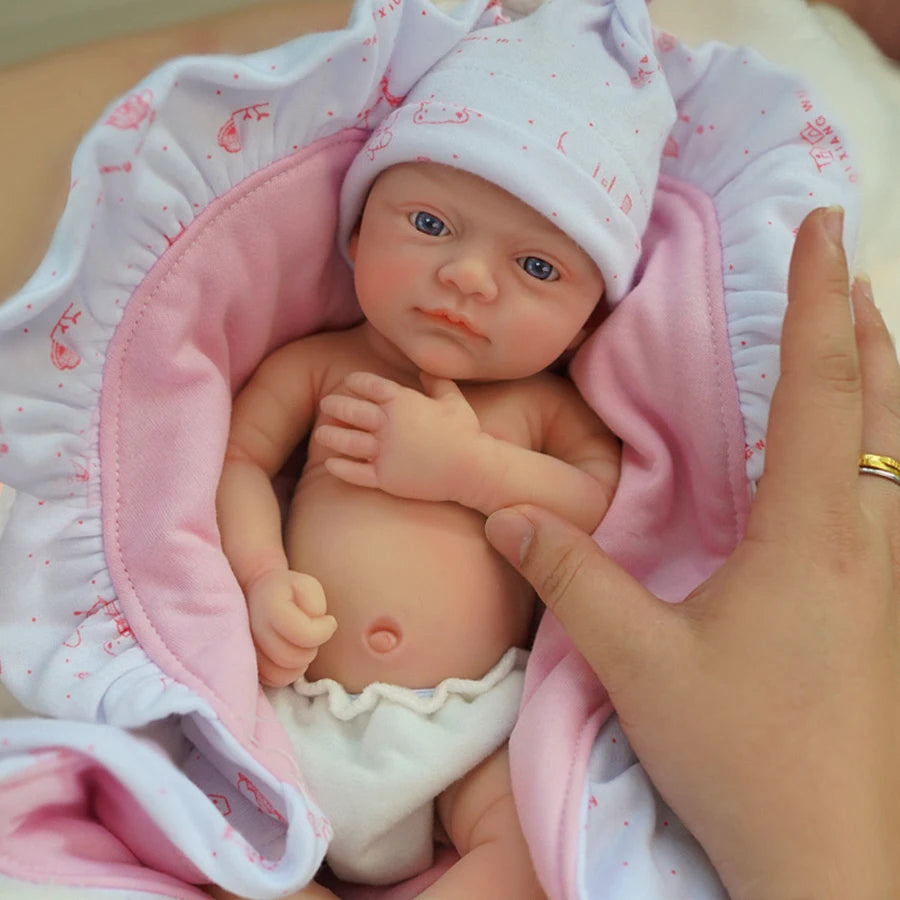 12" Micro Preemie Полнотелая силиконовая кукла-младенец Девочка "Луна" и Мальчик "Тоби" Реалистичная кукла-реборн Сюрприз Дети Антистресс