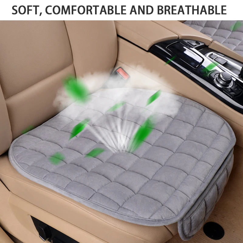 SEAMETAL Car Seat Covers Warm Seats Cushion Protector Plush Seat Cover Autumn Winter Universal For Sedan Hatchback SUV Seat Mats