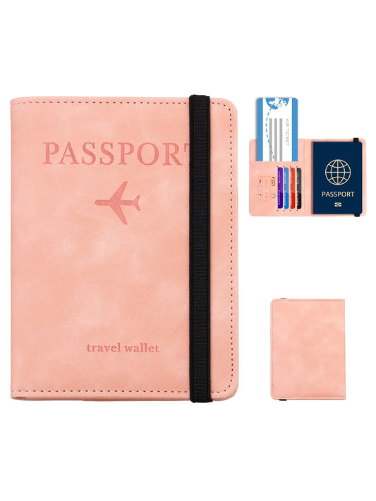 Passport Holder Cover Wallet RFID Blocking Leather Card Case Travel Accessories for Women Men