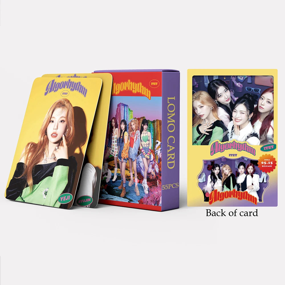 54pcs/set Kpop ITZY Lomo Cards BEST FRIENDS FOREVER 2022 Greeting Season Photo album Cards Photocard Postcard Pictures Fans Gift