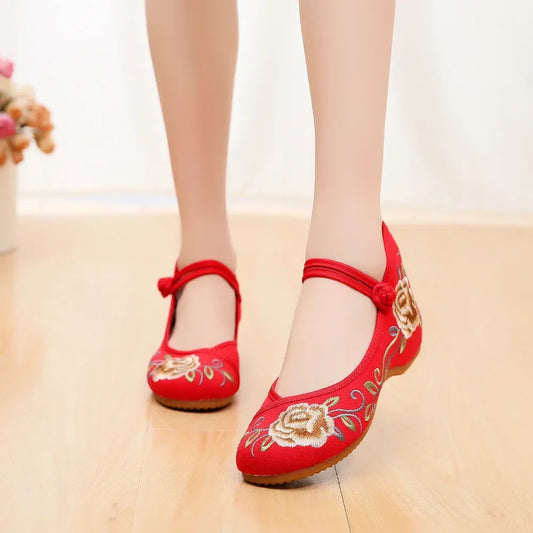 Casual Shoes for Women Fashion Vintage Elegant Ethnic Style Embroidery Streetwear Chinese Style Women's Shoes Summer New