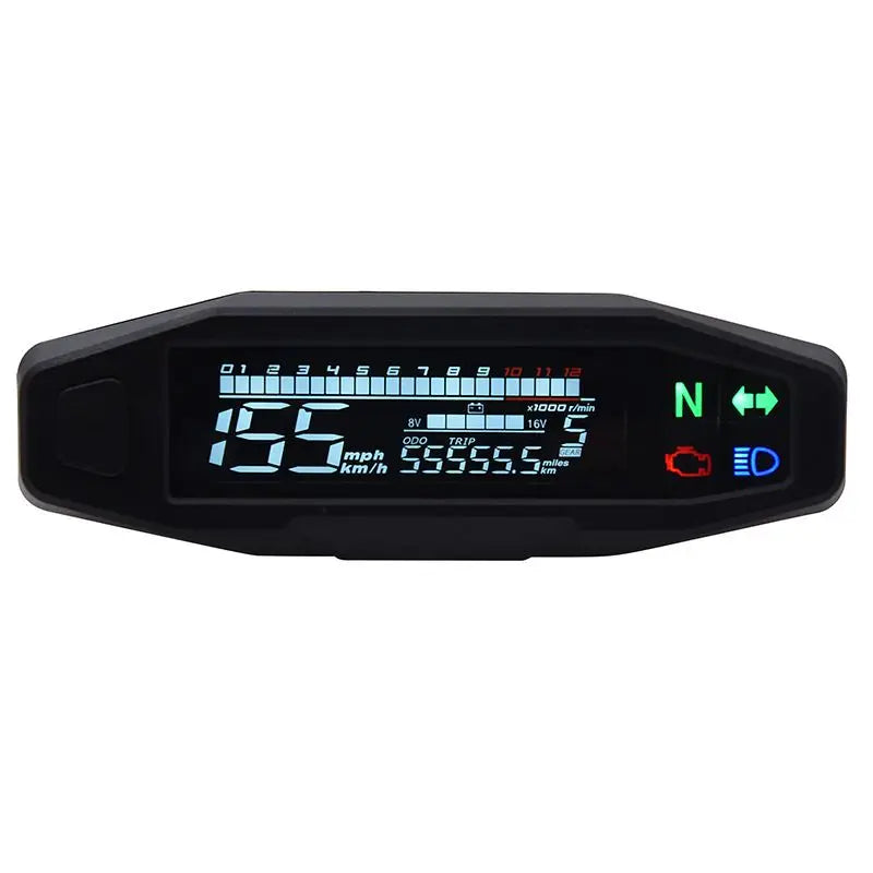 New Motorcycle Speedometer Oil Gauge Tachometer Universal Digital Meters Instrument Cluster Turn Signal Light Indicator