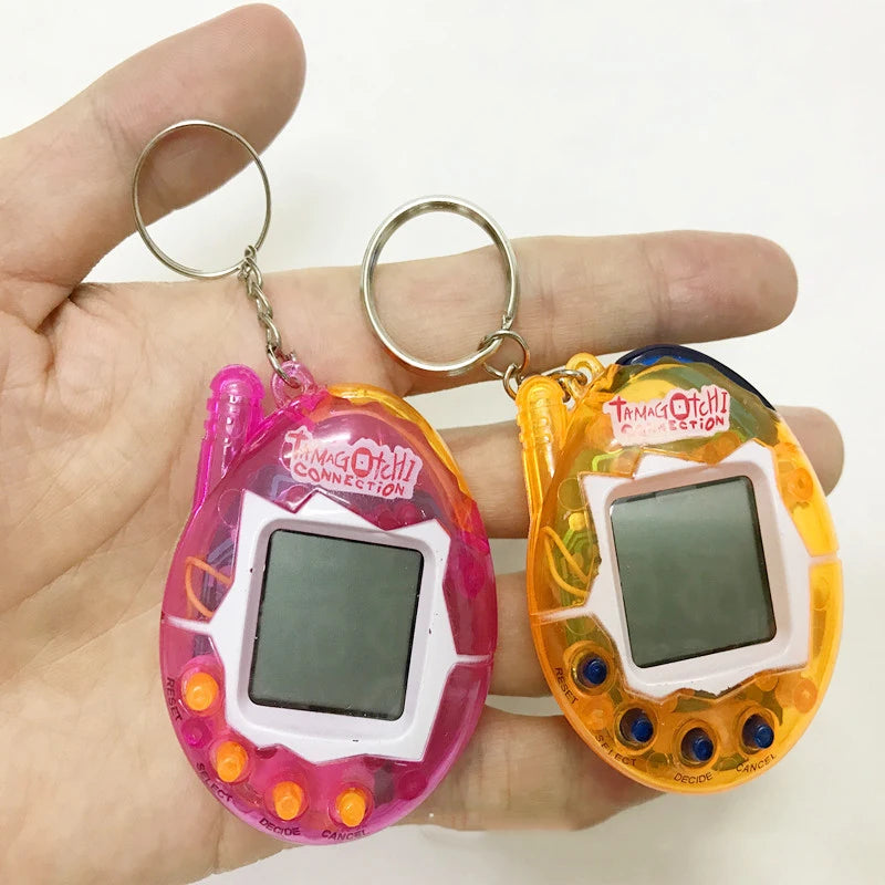 1PC Transparent Electronic Pets Tamagotchi Nostalgic 168 Pets In One Virtual Cyber Digital Nostalgic Funny Toys Pixel Funny Play