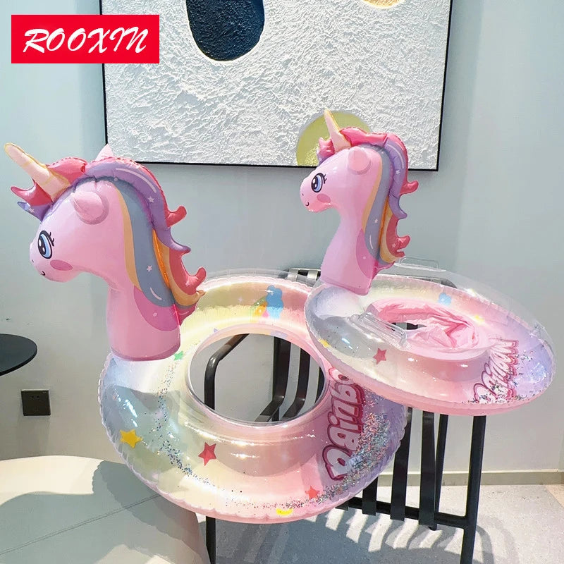 ROOXIN Baby Swim Ring Tube Inflatable Toy Swimming Seat For Kid Adult Swimming Circle Float Pool Beach Water Play Equipment Toy